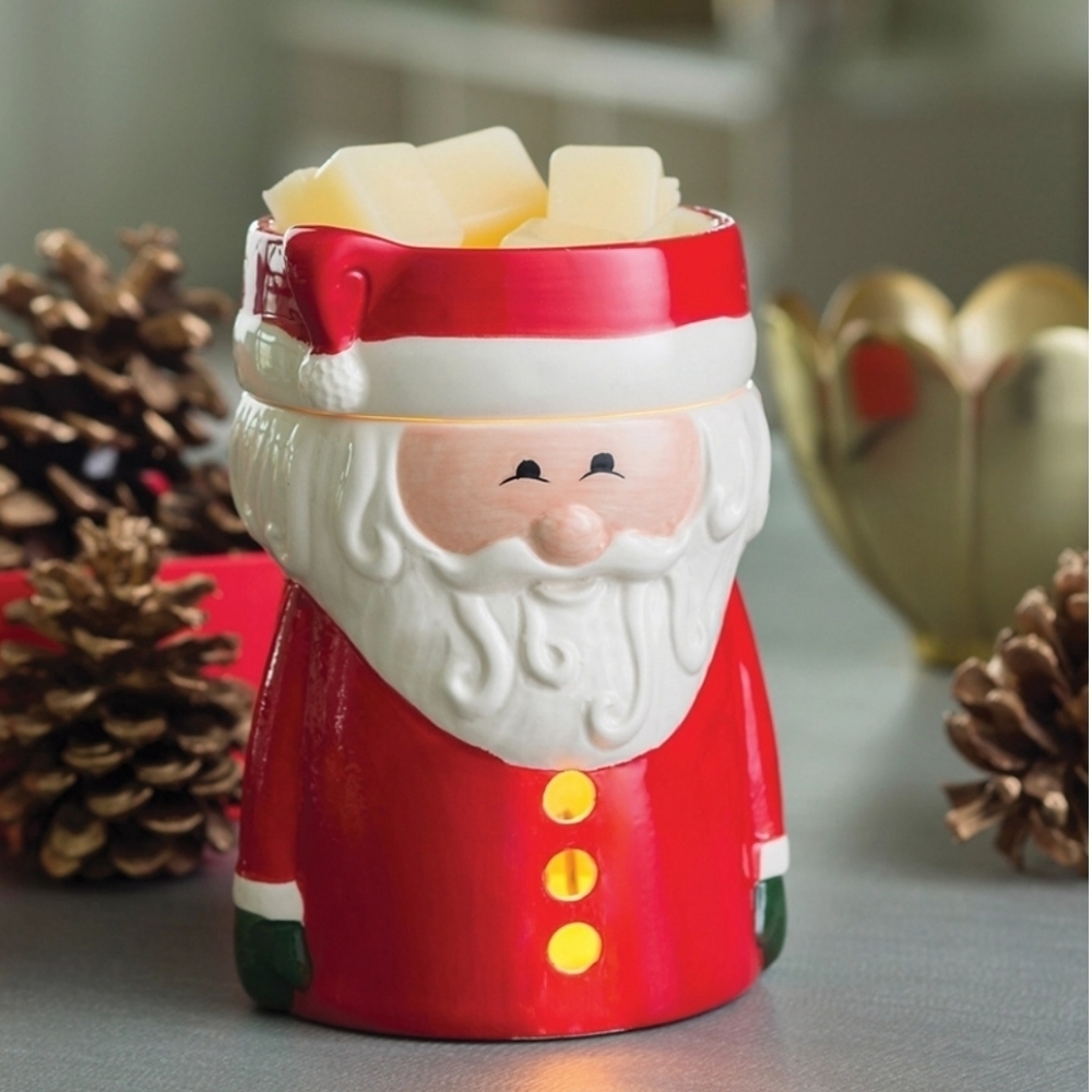 SANTA CLAUS Electric Illumination Fragrance Warmer for Fragrant Wax Melts NWT